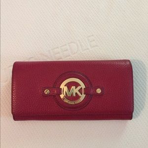 Michael Kors red wallet